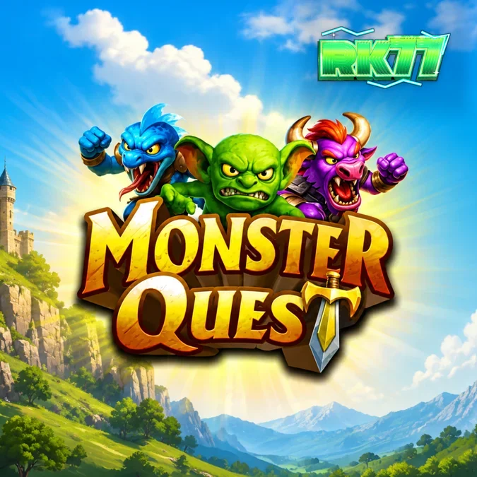 Tampilan visual slot bertema fantasi abad pertengahan Monster Quest